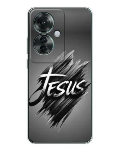 Чехол для OPPO Reno 11F с картинкой «Надпись Jesus Graffiti» Чехол для OPPO Reno 11F с картинкой «Надпись Jesus Graffiti»