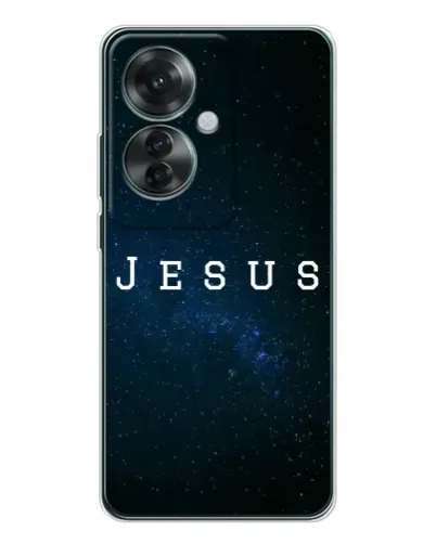 Чехол для OPPO Reno 11F с картинкой «Звездное небо Jesus» Чехол для OPPO Reno 11F с картинкой «Звездное небо Jesus»