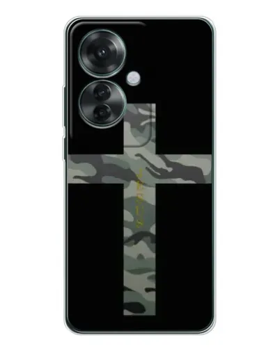 Чехол для OPPO Reno 11F с картинкой «Милитари Крест» Чехол для OPPO Reno 11F с картинкой «Милитари Крест»