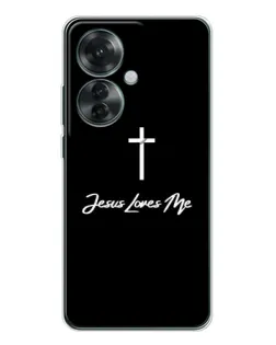 Чехол для OPPO Reno 11F с картинкой «Иисус любит тебя»