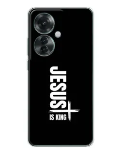 Чехол для OPPO Reno 11F с картинкой «Вертикаль веры Jesus»