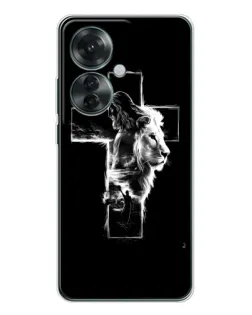 Чохол для OPPO Reno 11F з картинкою «Сяючий хрест Jesus»