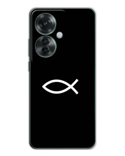 Чохол для OPPO Reno 11F з картинкою «Символ риби Jesus» Чохол для OPPO Reno 11F з картинкою «Символ риби Jesus»