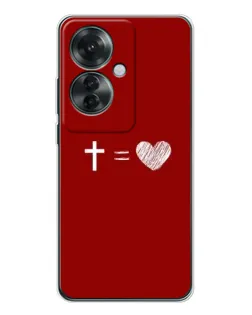 Чохол для OPPO Reno 11F з картинкою «Рівняння любові»