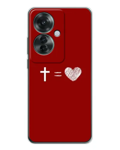 Чохол для OPPO Reno 11F з картинкою «Рівняння любові» Чохол для OPPO Reno 11F з картинкою «Рівняння любові»