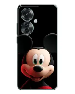 Чехол для OPPO Reno 11F с картинкой «Улыбающийся Микки Маус»