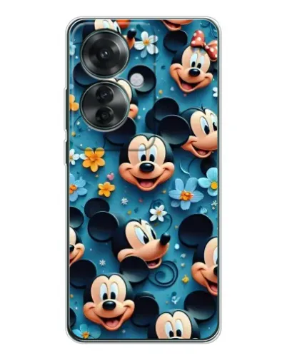 Чехол для OPPO Reno 11F с картинкой «Паттерн Микки и Минни» Чехол для OPPO Reno 11F с картинкой «Паттерн Микки и Минни»