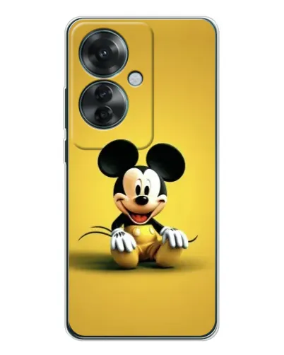 Чехол для OPPO Reno 11F с картинкой «Микки на желтом» Чехол для OPPO Reno 11F с картинкой «Микки на желтом»