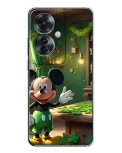 Чехол для OPPO Reno 11F с картинкой «Микки в мастерской»