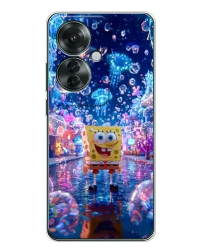 Чехол для OPPO Reno 11F с картинкой «Неоновый океан»