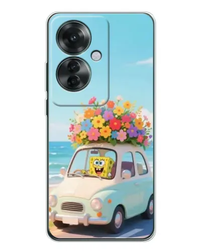 Чехол для OPPO Reno 11F с картинкой «Автомобильное путешествие»