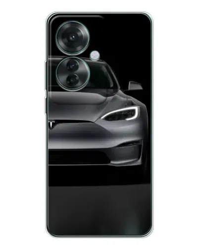 Чехол для OPPO Reno 11F с картинкой «Tesla Model S Look»