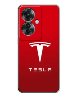 Чехол для OPPO Reno 11F с картинкой «Tesla Red Classic»
