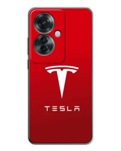 Чехол для OPPO Reno 11F с картинкой «Tesla Red Classic»
