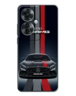 Чохол для OPPO Reno 11F з картинкою «Mercedes — білий карбон» Чохол для OPPO Reno 11F з картинкою «Mercedes — білий карбон»