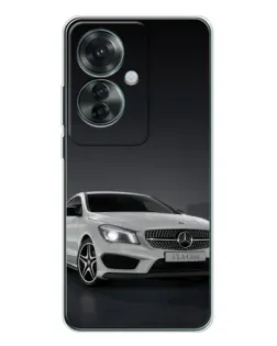 Чехол для OPPO Reno 11F с картинкой «Mercedes AMG GT Silver»