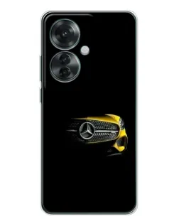 Чехол для OPPO Reno 11F с картинкой «Mercedes — ретро стиль»