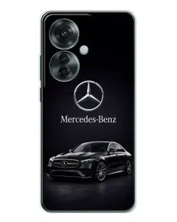 Чехол для OPPO Reno 11F с картинкой «Mercedes — решетка радиатора»