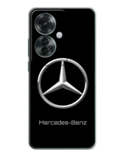 Чехол для OPPO Reno 11F с картинкой «Mercedes Silver Logo»