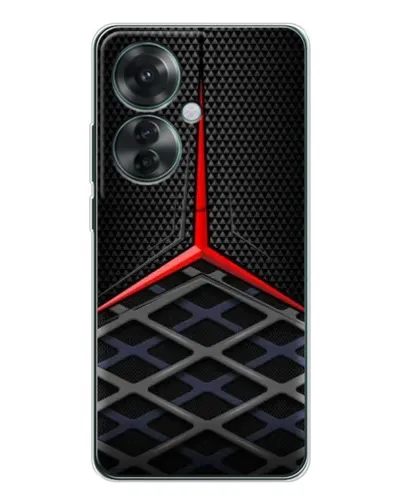 Чехол для OPPO Reno 11F с картинкой «Mercedes Carbon Grid»