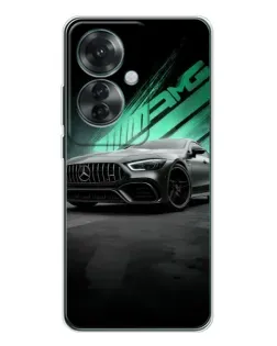 Чехол для OPPO Reno 11F с картинкой «Темный Mercedes AMG»