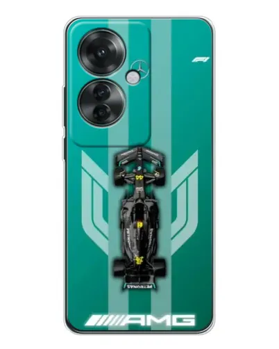 Чехол для OPPO Reno 11F с картинкой «Mercedes AMG Petronas»