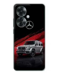 Чехол для OPPO Reno 11F с картинкой «Mercedes G-Class красный»