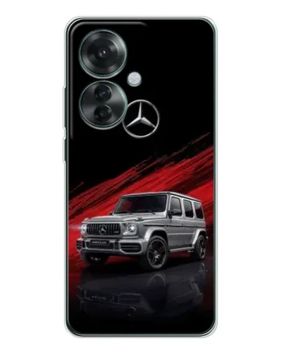 Чехол для OPPO Reno 11F с картинкой «Mercedes G-Class красный»