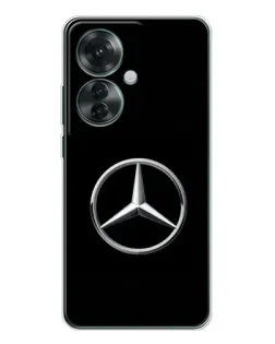 Чехол для OPPO Reno 11F с картинкой «Mercedes классический лого»