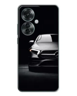 Чехол для OPPO Reno 11F с картинкой «Свет фар Mercedes»