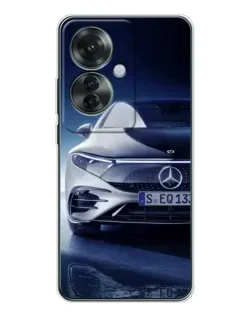 Чехол для OPPO Reno 11F с картинкой «Mercedes EQ — будущее»