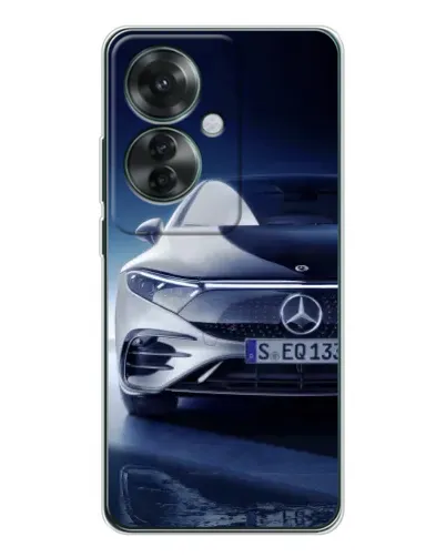 Чехол для OPPO Reno 11F с картинкой «Mercedes EQ — будущее»