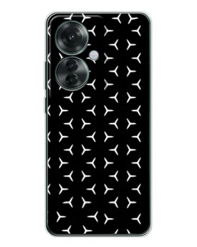 Чохол для OPPO Reno 11F з картинкою «Mercedes паттерн зірок» Чохол для OPPO Reno 11F з картинкою «Mercedes паттерн зірок»