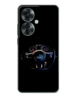 Чохол для OPPO Reno 11F з картинкою «Салон Audi — кермо» Чохол для OPPO Reno 11F з картинкою «Салон Audi — кермо»
