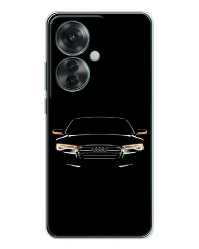Чехол для OPPO Reno 11F с картинкой «Audi — ночной контур»