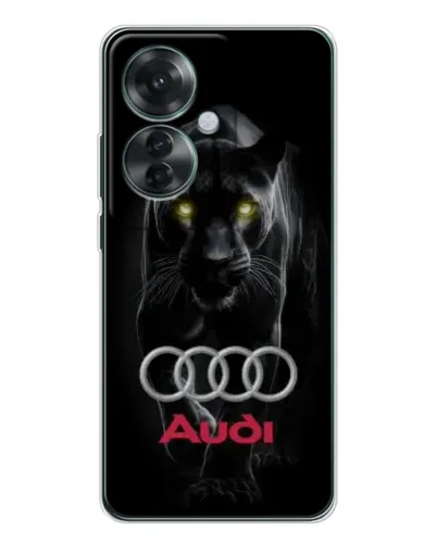 Чехол для OPPO Reno 11F с картинкой «Пантера и Audi»