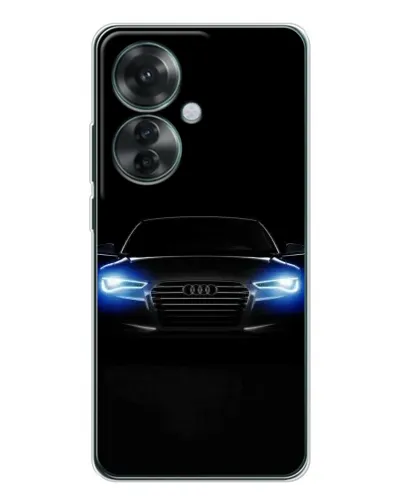 Чехол для OPPO Reno 11F с картинкой «Audi в неоне»