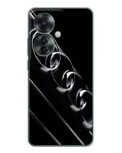 Чехол для OPPO Reno 11F с картинкой «Audi — абстрактные кольца»