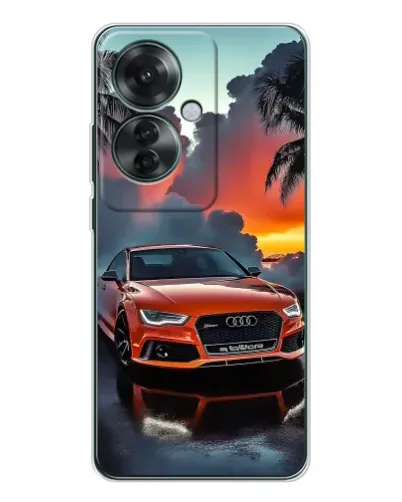 Чехол для OPPO Reno 11F с картинкой «Audi — закат»