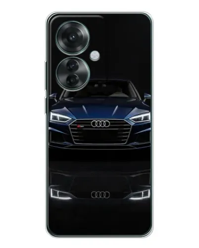 Чехол для OPPO Reno 11F с картинкой «Audi — ночное отражение»