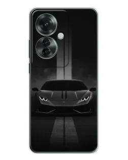 Чехол для OPPO Reno 11F с картинкой «Lamborghini симметрия дорог»