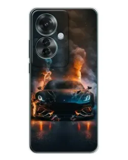 Чехол для OPPO Reno 11F с картинкой «Lamborghini дымная эстетика»