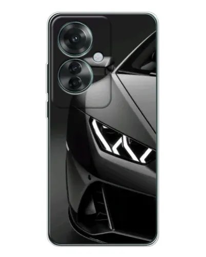 Чехол для OPPO Reno 11F с картинкой «Lamborghini фары детализация»