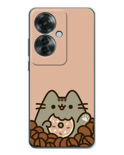 Чехол для OPPO Reno 11F с картинкой «Кофейный Пушин»
