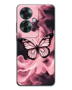 Чохол для OPPO Reno 11F з картинкою «Метелик у диму» Чохол для OPPO Reno 11F з картинкою «Метелик у диму»