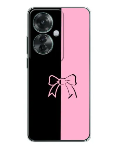 Чехол для OPPO Reno 11F с картинкой «Половинки банта»