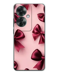 Чехол для OPPO Reno 11F с картинкой «Бордовый атлас»