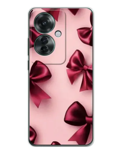 Чехол для OPPO Reno 11F с картинкой «Бордовый атлас»