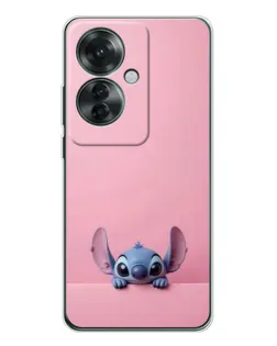 Чехол для OPPO Reno 11F с картинкой «Stitch выглядывает»