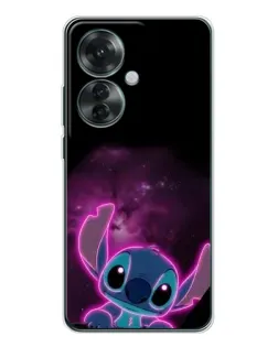 Чехол для OPPO Reno 11F с картинкой «Неоновый Stitch»